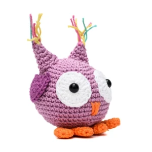 Coruja Bola em amigurumi - Artesanato e Personalizados