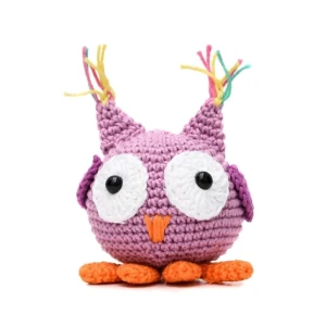 Coruja Bola em amigurumi - Artesanato e Personalizados