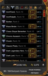 Conta - Adventure Quest World AQW