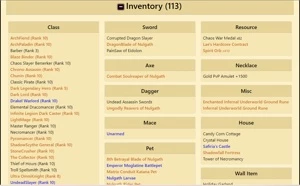 Conta - Adventure Quest World AQW