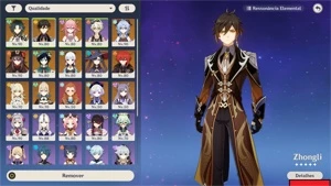 Conta End Game 19 T5 - Xiao C1 + JADE * HuTao + Baculo - Genshin Impact