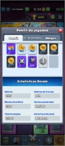CONTA CLASH ROYALE XP 12 5 anos E BRAWL STARS QUASE FULL
