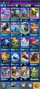CONTA CLASH ROYALE XP 12 5 anos E BRAWL STARS QUASE FULL