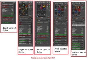 Vendo > Ek 337 zanera skill110| ED105 solera ml68 msmACC< - Tibia