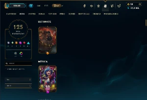 Unranked com TODOS os Champs e 125 Skins ( Nivel 441 ) - League of Legends LOL