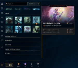 Conta League of Legends Full Acesso - 27 Champs e 21 Skins LOL