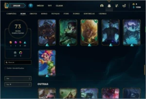 Conta ouro 4 com 81 champs e 73 skins + 60 Espolios - League of Legends LOL