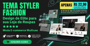 TEMA STYLER FASHION: Design de Elite para sua Loja de Roupas - Outros