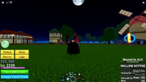 Conta Blox Fruits com foice, rifle ácido, para iniciantes - Roblox