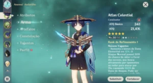 Andarinho+atlas celestial+cortador de grama+falcão+tighnari - Genshin Impact