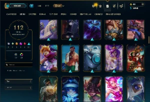 Unranked com 120 Champs e 112 Skins ( SUP / ADC ) - League of Legends LOL