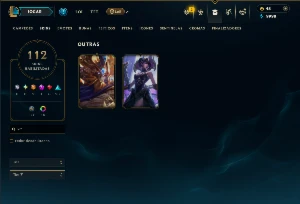 Unranked com 120 Champs e 112 Skins ( SUP / ADC ) - League of Legends LOL