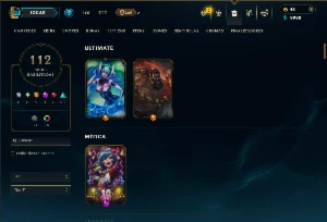 Unranked com 120 Champs e 112 Skins ( SUP / ADC ) - League of Legends LOL