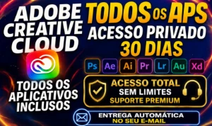 Adobe Creative Cloud | Conta Privada 7/15/30 Dias - Assinaturas e Premium