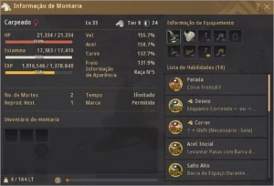 V>Conta BlackDesertSA Full Pen+Pérolas+Skins+PacoteEconômico - Black Desert
