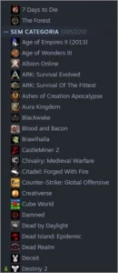 Conta steam barata