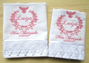 Kit Batizado com Toalha e Fralda de Ombro