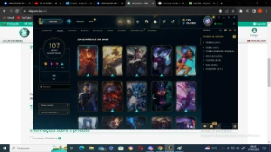 Conta League of Legends com 107 skins