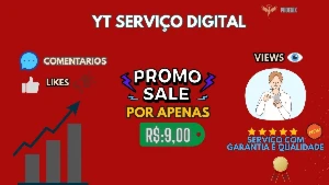Pacote Serviço Para Sua Rede Social Yt-O Melhor Preço - Digital Services