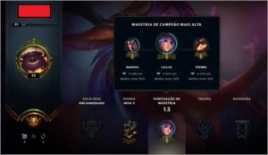 Conta League of Legends nível 35 LOL