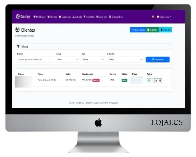 Gestor de Clientes Rastreamento Veicular cobrança Manual - Outros