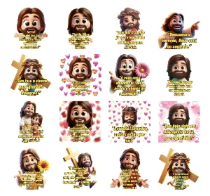 + 50 Figurinhas de Jesus pro Wh4tsApp