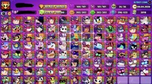 Conta Brawl Stars / 2018 / Alien / 105K Troféus / +460 Skins