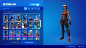 Conta de Fortnite com Cavalheiro Negro,Ikonik,Minty
