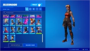 Conta de Fortnite com Cavalheiro Negro,Ikonik,Minty