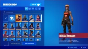 Conta de Fortnite com Cavalheiro Negro,Ikonik,Minty
