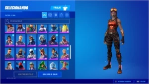 Conta de Fortnite com Cavalheiro Negro,Ikonik,Minty