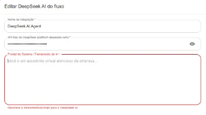 WhaTicket - Flow Builder 2026 + Nó de Agente DeepSeek - Inteligência Artificial