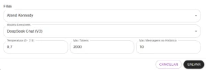 WhaTicket - Flow Builder 2026 + Nó de Agente DeepSeek - Inteligência Artificial