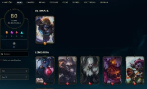 Conta League of Legends Full Acesso - 125 Champs e 80 Skins LOL