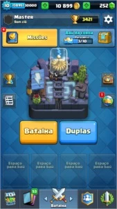 Clash Royale NV 10- 3421 TROFÉUS