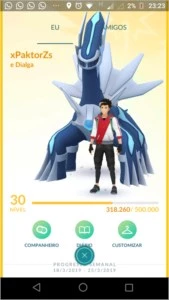 Conta de Pokémon GO LvL 31