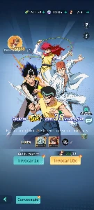 Conta no Yu Yu Hakusho Mobile