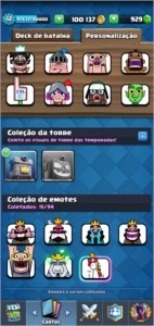 CONTA CLASH ROYALE NÍVEL 12