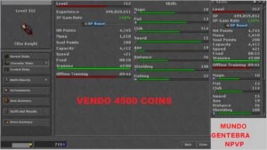 VENDO EK LVL 312 GENTEBRA - Tibia