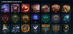 Conta League of Legends Season 1 - 153 skins, 155 campeões LOL