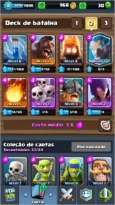 Clash Royale +lendária (mago de gelo nv2)