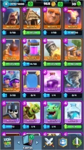 Clash Royale +lendária (mago de gelo nv2)