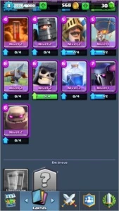 Clash Royale +lendária (mago de gelo nv2)