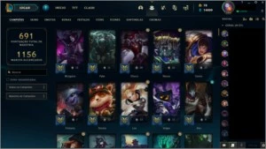 Conta LoL Br c/ 421 SKINS, TODOS campeões e 14k de essência - League of Legends