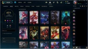 Conta LoL Br c/ 421 SKINS, TODOS campeões e 14k de essência - League of Legends