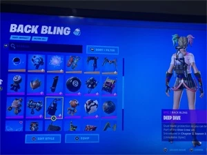 Conta Fortnite com muitas skins, picaretas, para-quedas
