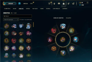 Platina 1 com 45 Champs e 9 Skins + 60 Espolios