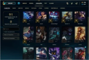 Conta League of Legends Nível 30 Smurf sem Email verificado LOL