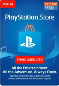 Gift card Playstation Network- PSN R$ 30 Reais - Gift Cards