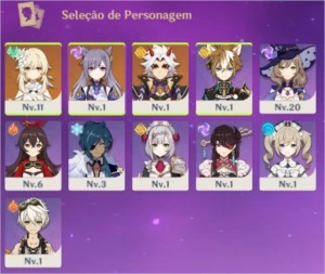 Conta com  Keqing + Itto AR 10 - Genshin Impact